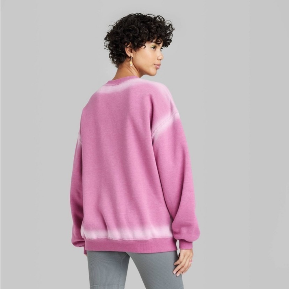 Wild fable pink oversized basketball sweatshirt nwt - Picture 3 of 5